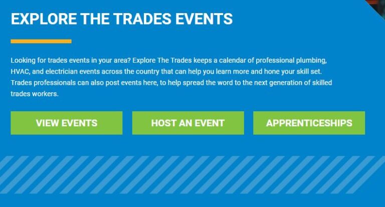 Explore the trade Events image with description