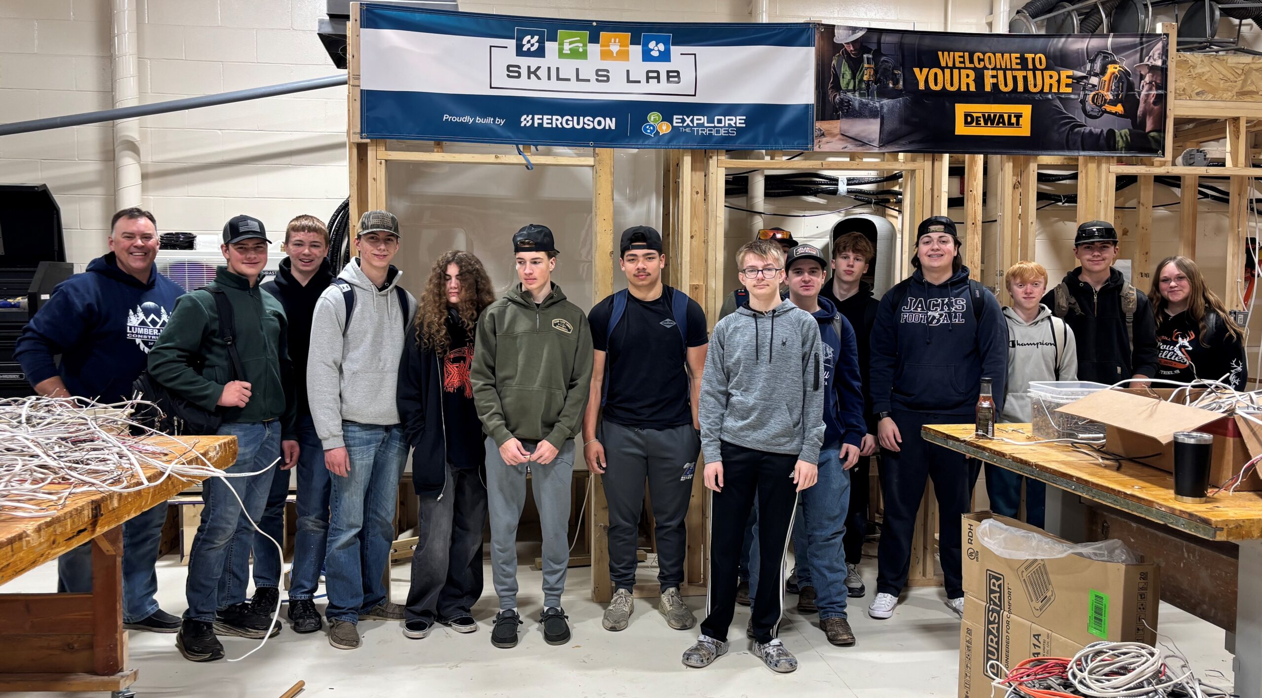 Students at Bemidji High School in their Skills Lab