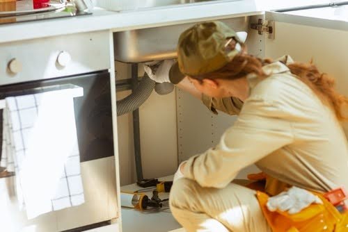 Female plumber
