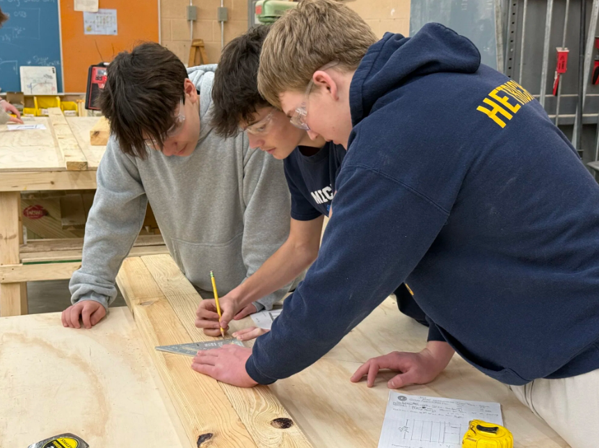 Explore the Trades Skills Lab Students.