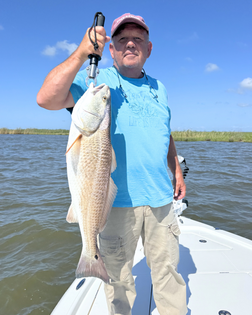 Man holding fish